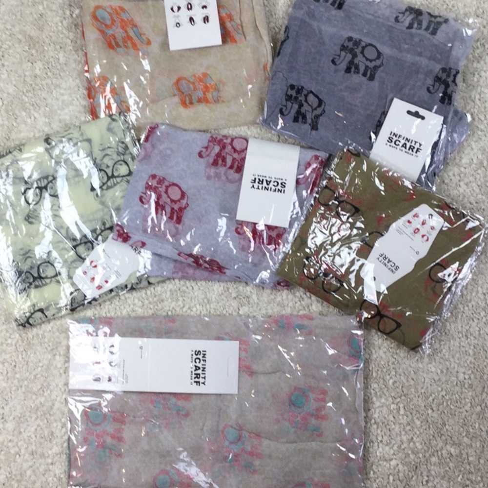 Gauze Infinity Scarves NWT 3 for 15 add to bundle!